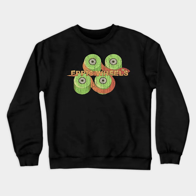 skateboarding Eppic Wheels Crewneck Sweatshirt by vender